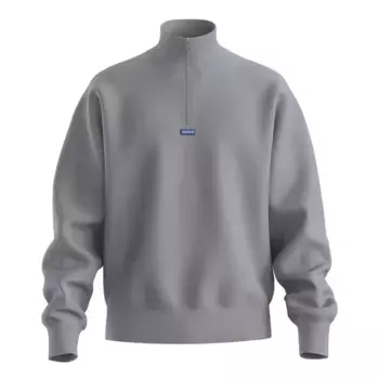 Толстовка HUGO Neeler 10249110 BLUE half zip, серый