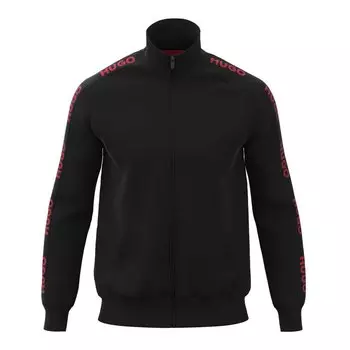 Толстовка HUGO Sporty Logo 10251705 Full Zip, черный