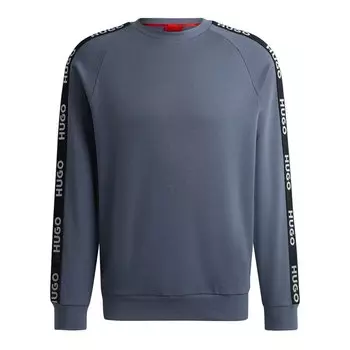 Толстовка HUGO Sporty Logo Sweatsh 10251705 Full Zip, синий