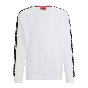 Толстовка HUGO Sporty Logo Sweatsh 10251705 Full Zip, белый