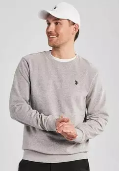 Толстовка HUGO U.S. Polo Assn., цвет grey melange