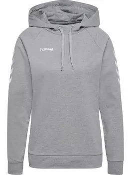 Толстовка Hummel Baumwoll Hoodie Hmlgo Cotton Hoodie Woman, серый меланж