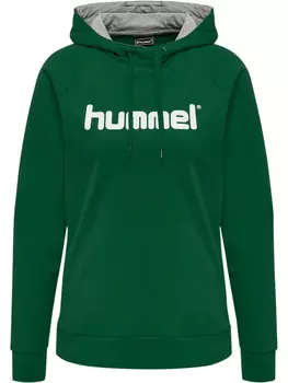 Толстовка Hummel Baumwoll Hoodie Hmlgo Cotton Logo Hoodie Woman, цвет EVERGREEN