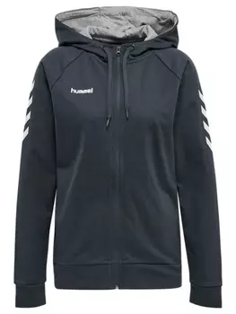 Толстовка Hummel Baumwoll Hoodie Hmlgo Cotton Zip Hoodie Woman, цвет INDIA INK