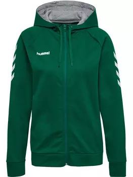 Толстовка Hummel Baumwoll Hoodie Hmlgo Cotton Zip Hoodie Woman, цвет EVERGREEN