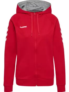 Толстовка Hummel Baumwoll Hoodie Hmlgo Cotton Zip Hoodie Woman, цвет TRUE RED