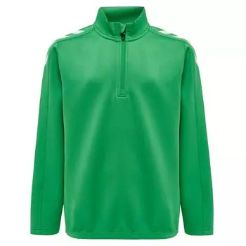 Толстовка Hummel Core XK Poly Half Zip, зеленый