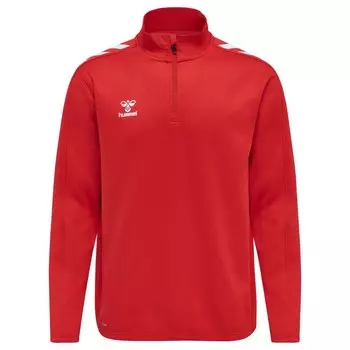 Толстовка Hummel Core XK Poly Half Zip, красный