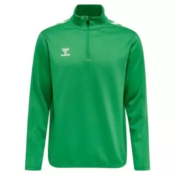 Толстовка Hummel Core XK Poly Half Zip, зеленый