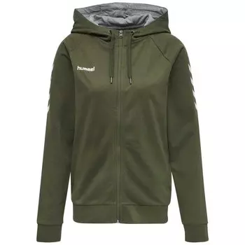 Толстовка Hummel Go Cotton Full Zip, зеленый