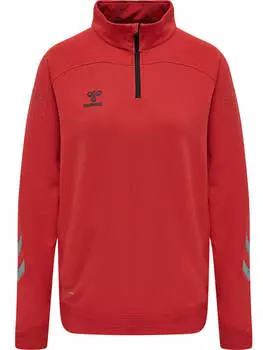 Толстовка Hummel Halbreiverschluss Sweatshirt Hmllead Multisport Damen, цвет TRUE RED
