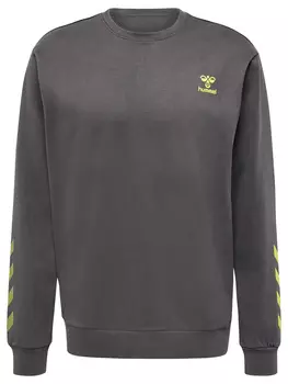 Толстовка Hummel Hmloffgrid Cotton, цвет FORGED IRON/DARK CITRON