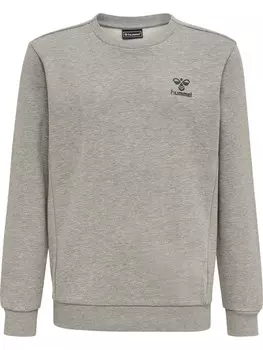 Толстовка Hummel Hmloffgrid Kids, цвет GREY MELANGE/FORGED IRON