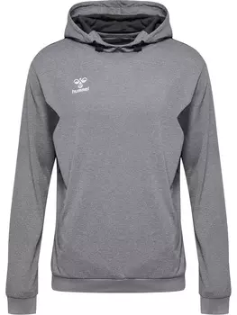 Толстовка Hummel Hoodie Hmlauthentic Pl Hoodie, серый меланж