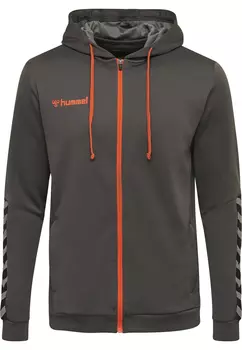 Толстовка Hummel Hoodie Hmlauthentic Poly Zip Hoodie, цвет ASPHALT