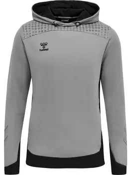 Толстовка Hummel Hoodie Hmllead Poly Hoodie, серый меланж