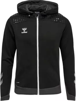 Толстовка Hummel Hoodie Hmllead Zip Poly Hoodie, черный