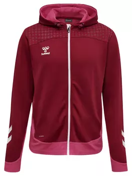 Толстовка Hummel Hoodie Hmllead Zip Poly Hoodie, цвет BIKING RED