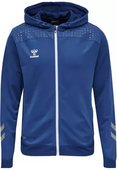 Толстовка Hummel Hoodie Hmllead Zip Poly Hoodie, цвет TRUE BLUE