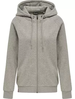 Толстовка Hummel Hoodie Hmlred Classic Zip Hoodie Woman, серый меланж
