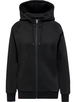 Толстовка Hummel Hoodie Hmlred Heavy Zip Hoodie Woman, черный