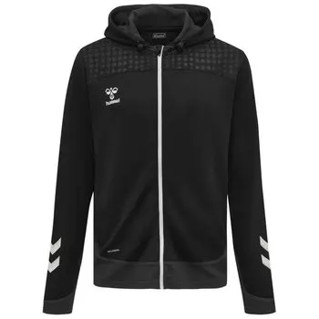 Толстовка Hummel Lead Poly Full Zip, черный
