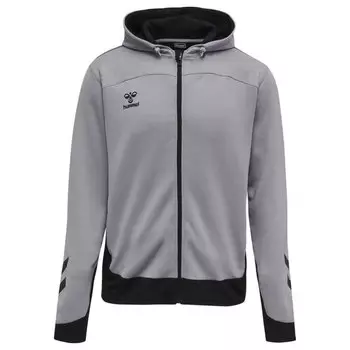 Толстовка Hummel Lead Poly Full Zip, серый