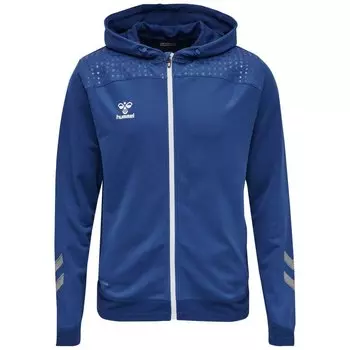 Толстовка Hummel Lead Poly Full Zip, синий