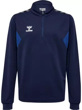 Толстовка Hummel Mit Kurzem Reiverschluss Hmlauthentic Half Zip Sweat Kids, морской