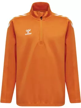 Толстовка Hummel Mit Kurzem Reiverschluss Hmlcore Xk Half Zip Poly Sweat Kids, оранжевый