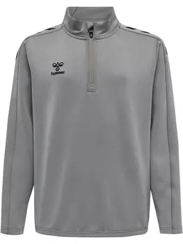 Толстовка Hummel Mit Kurzem Reiverschluss Hmlcore Xk Half Zip Poly Sweat Kids, серый меланж