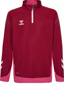 Толстовка Hummel Mit Kurzem Reiverschluss Hmllead Half Zip Kids, цвет BIKING RED
