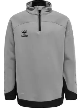 Толстовка Hummel Mit Kurzem Reiverschluss Hmllead Half Zip Kids, серый меланж