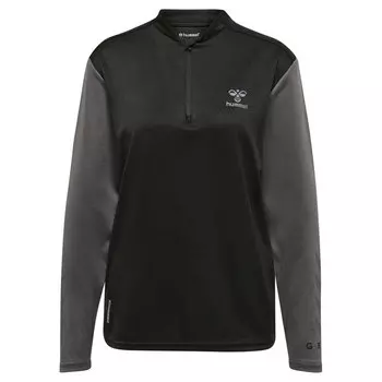 Толстовка Hummel Ongrid Poly Half Zip, черный