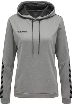 Толстовка Hummel Poly Hoodie Frauen Hmlauthentic Poly Hoodie Woman, серый меланж
