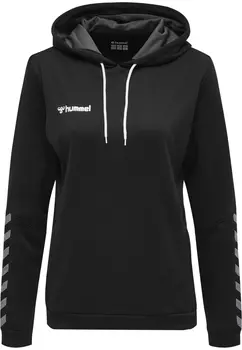 Толстовка Hummel Poly Hoodie Frauen Hmlauthentic Poly Hoodie Woman, черный