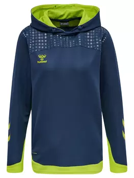 Толстовка Hummel Poly Hoodie Hmllead Women Poly Hoodie, цвет DARK DENIM