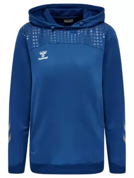 Толстовка Hummel Poly Hoodie Hmllead Women Poly Hoodie, цвет TRUE BLUE