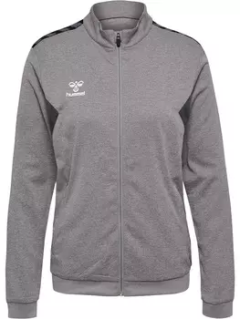 Толстовка Hummel Reiverschlussjacke Hmlauthentic Pl Zip Jacket Woman, серый меланж