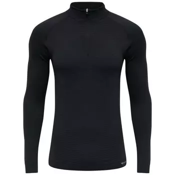 Толстовка Hummel Stroke Half Zip Seamless, черный