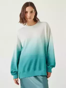 Толстовка HUSH Ombre Quaden Oversized, цвет aqua/multi