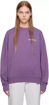 Толстовка HWCNY спортивного и насыщенного фиолетового цвета Sporty & Rich
