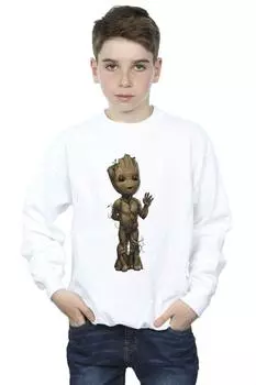 Толстовка I Am Groot Wave Pose Marvel, белый