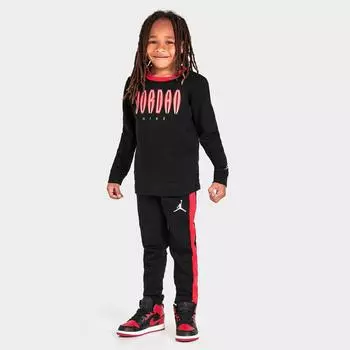 Толстовка и брюки для бега Little Kids' Jordan MVP, черный