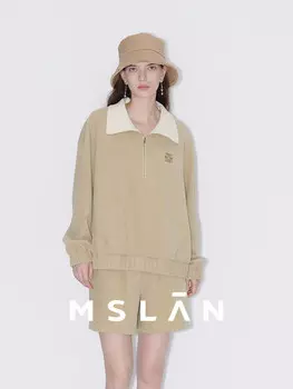 Толстовка и шорты Mslan, хаки