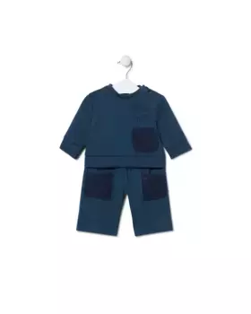Толстовка и спортивный комплект Baby's Circle с логотипом Tous, темно-синий