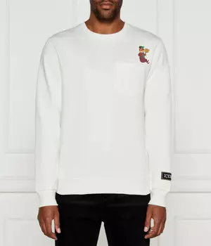 Толстовка Iceberg Regular Fit с карманом, белый