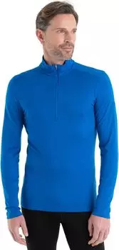 Толстовка Icebreaker 200 Oasis Merino Base Layer Long Sleeve 1/2 Zip, цвет Lazurite