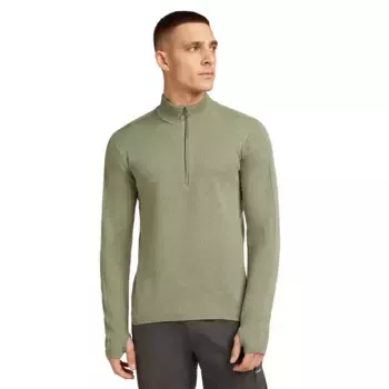 Толстовка Icebreaker Merino 300 Anniversary Original half zip, зеленый