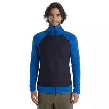 Толстовка Icebreaker Quantum Hybrid Merino Full Zip, синий